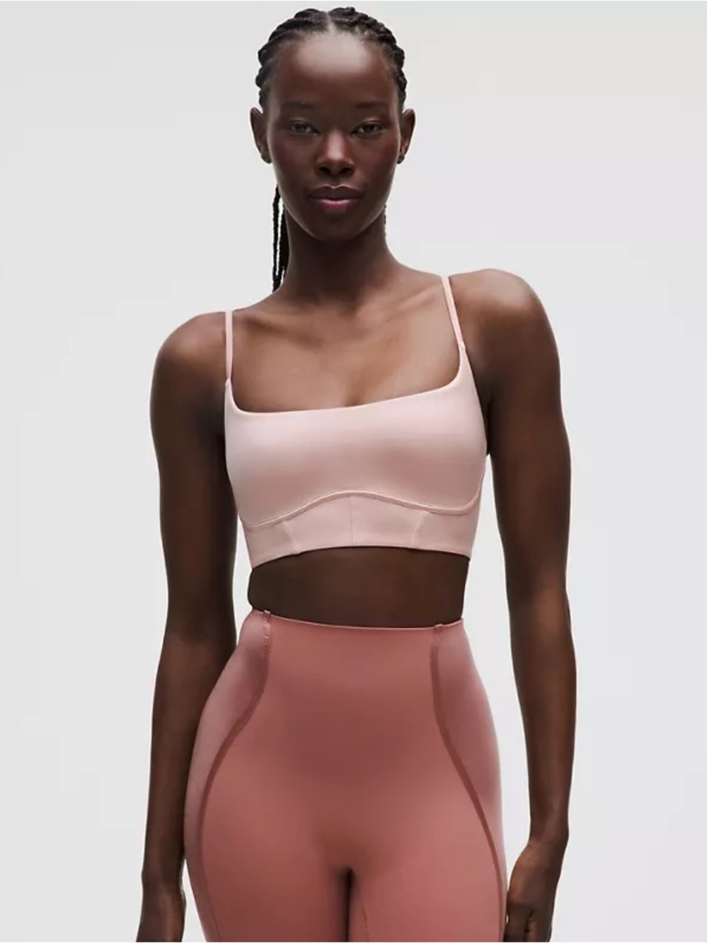 lululemon athletica Satin Corsetry Bralette in Mink Berry